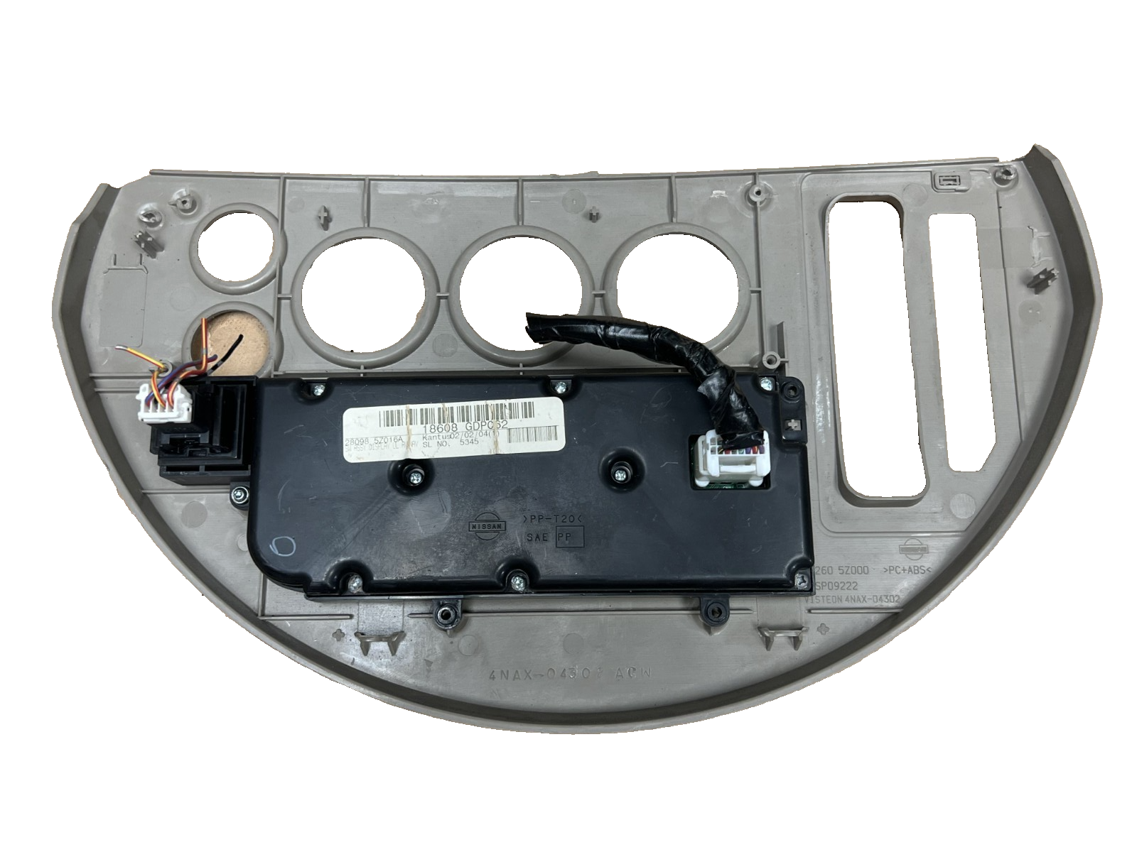 2004-2006 Nissan Quest Radio Stereo Control Bezel 28089 5Z016A 18608 GDPC62