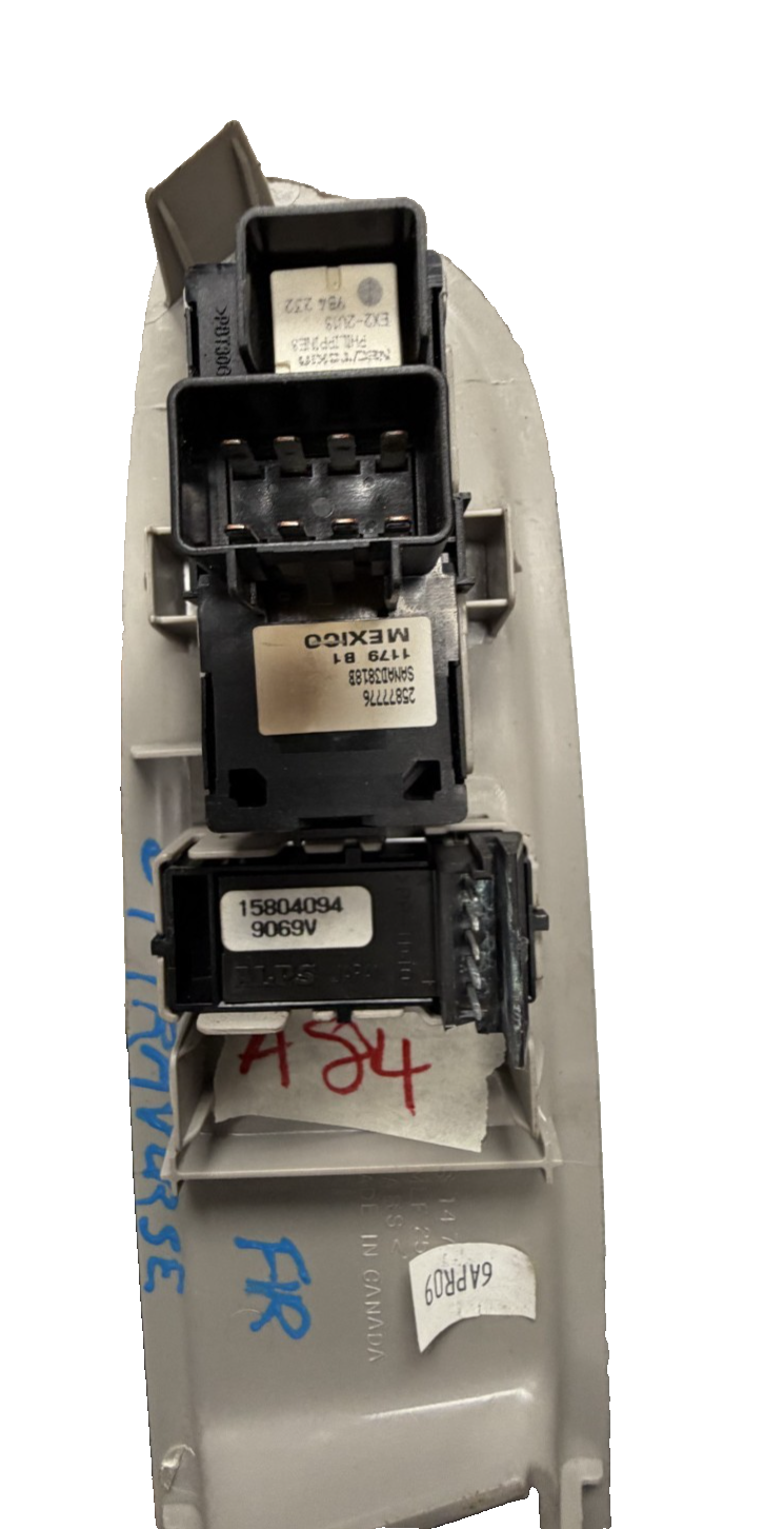 2009-2012 Chevrolet Traverse Window Switch Front Right Passenger Side 15804094