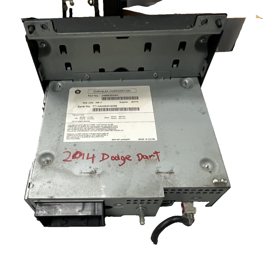 CD AM FM Multi Media Radio Receiver 04692355AH fits 2013-2016 Dodge Dart 2.4L
