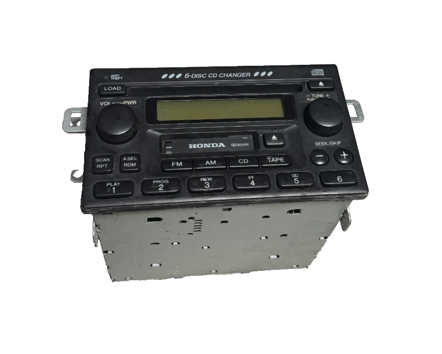 01-02 Honda Accord Stereo AM FM CD 6 Disc Radio Receiver 39100 S84 A300