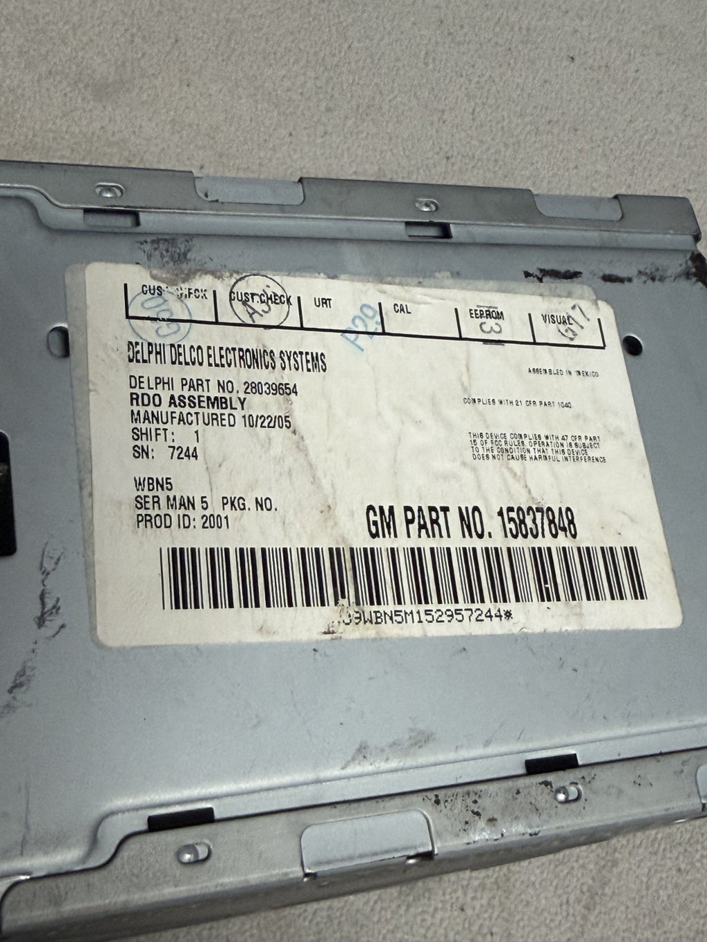 2005-2012 Chevrolet Colorado Radio AM FM Stereo MP3 Single CD Player Receiver