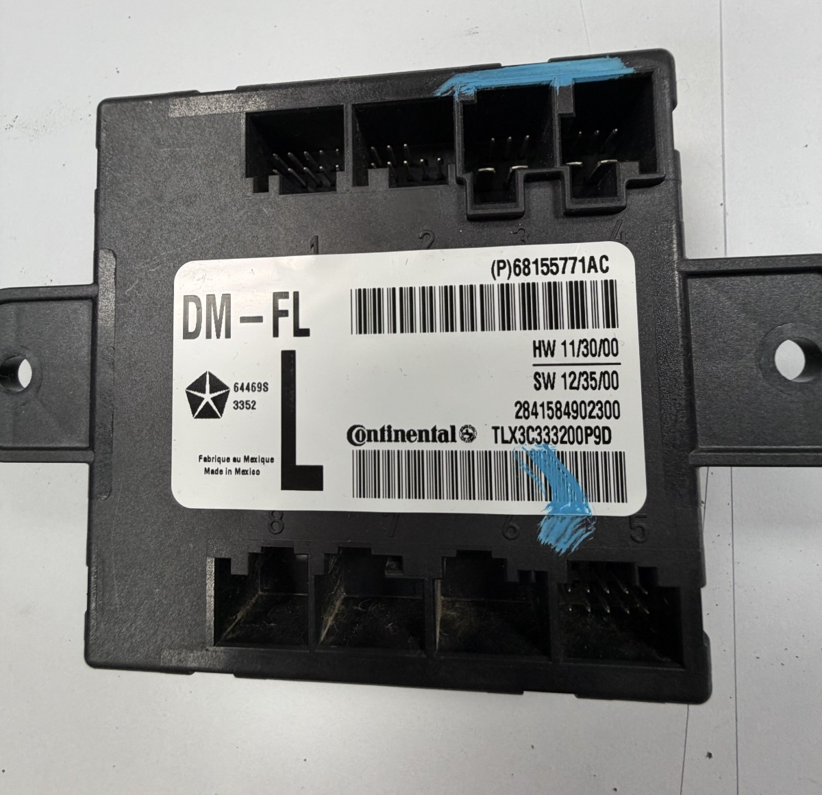 2011-2014 Dodge Charger Front Left Driver Door Control Module 68155771AC