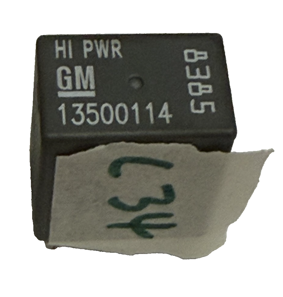 12 2012 Chevrolet Chevy Aveo High Power 4 Pin Multi-Use Relay 13500114 Black