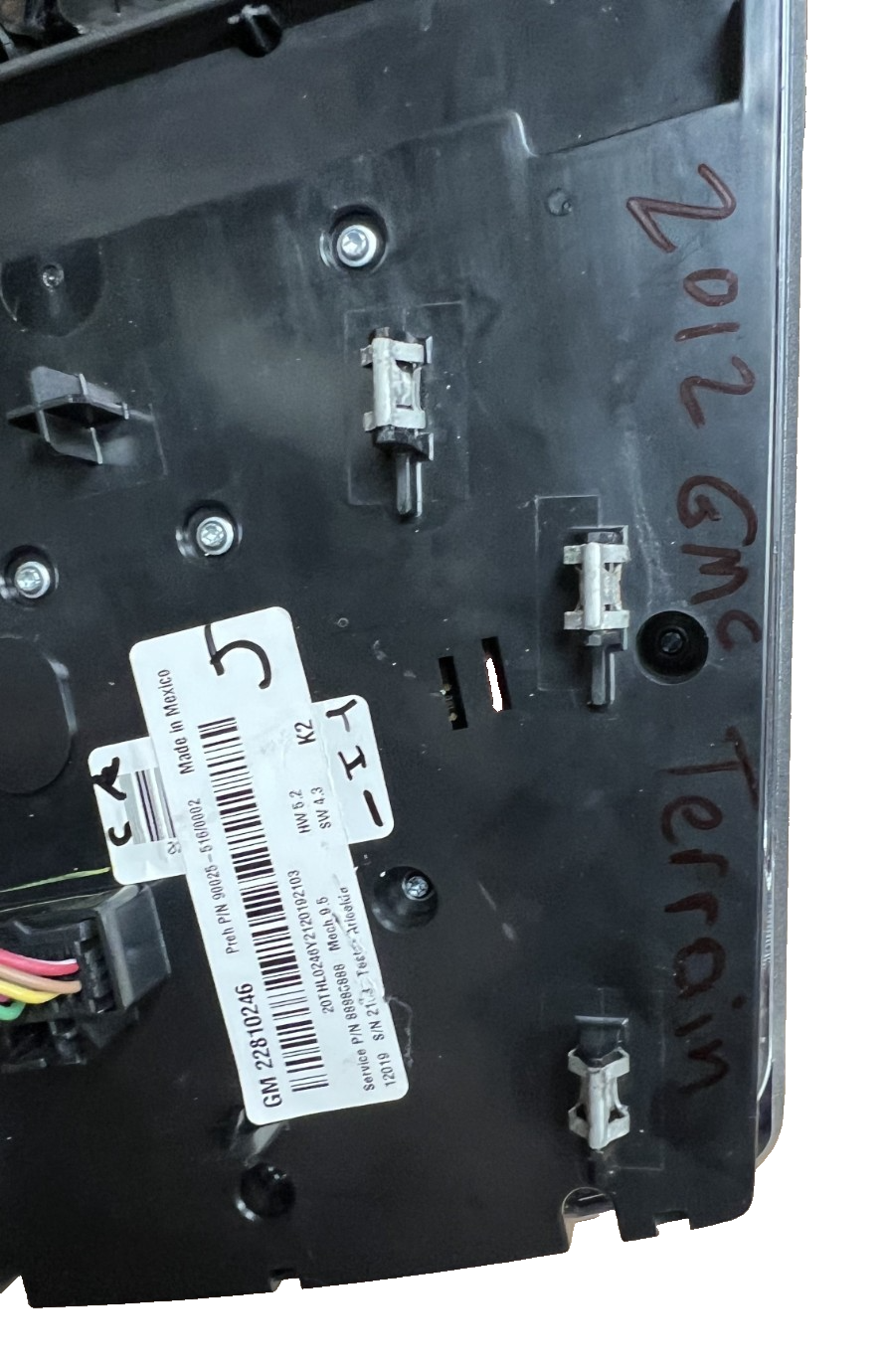 2012-2017 GMC Terrain AC Heated Seat Radio Climate Control Panel OEM 22810246