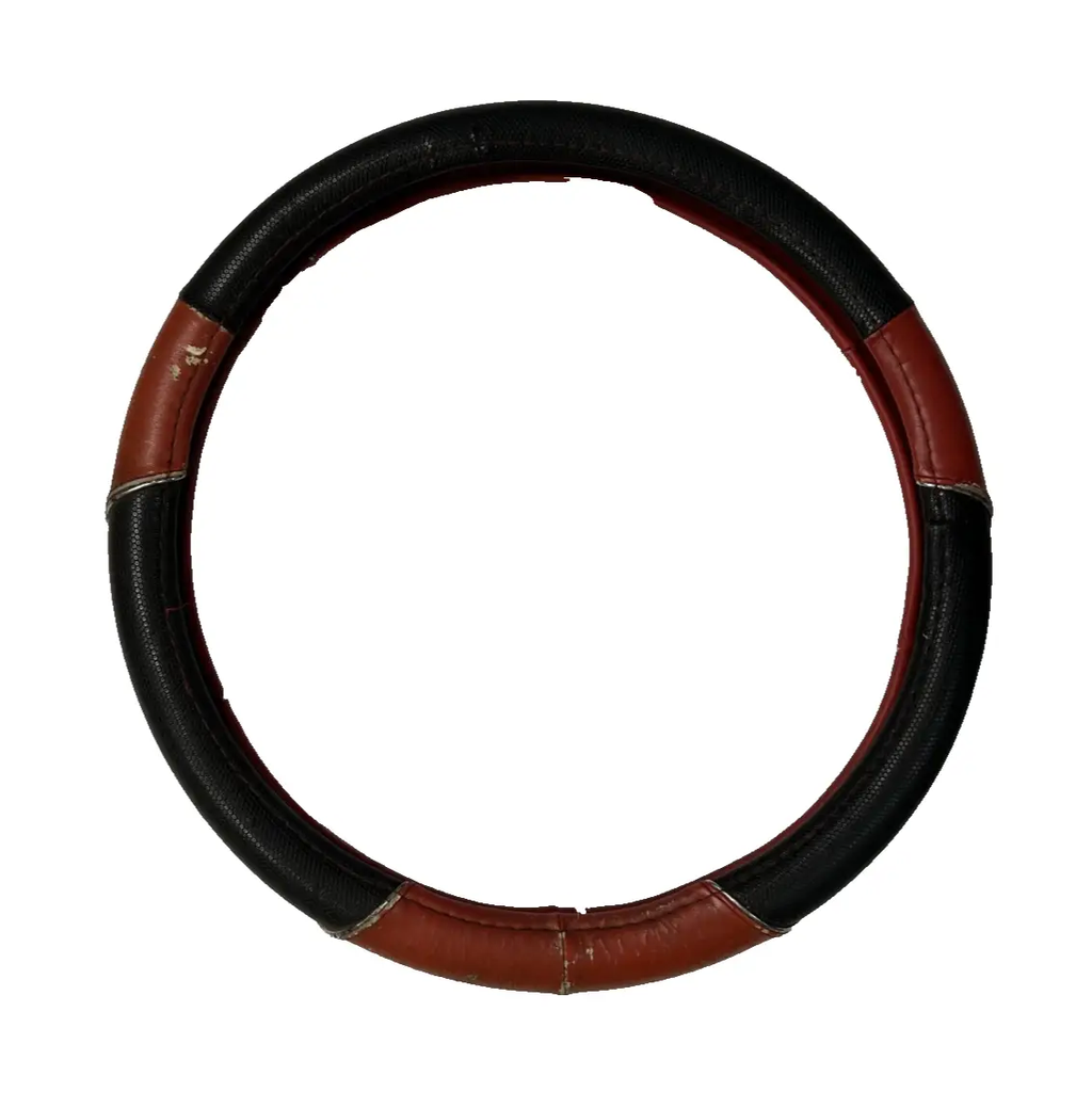 Steering Wheel Cover Black Red for Steering Wheel Protection, Grip Universal Fit by Unbranded