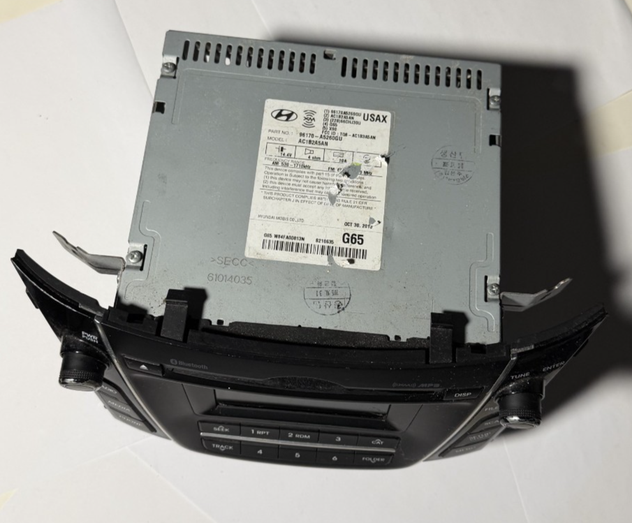 2016 2017 Hyundai Elantra AM FM CD Player Radio Receiver 96170 A5260GU