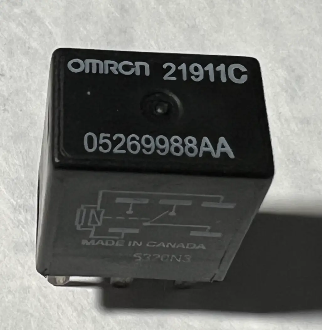 Omron 5 Pin Micro Relay 05269988AA fits 2006-2019 Dodge Charger Black by Omron