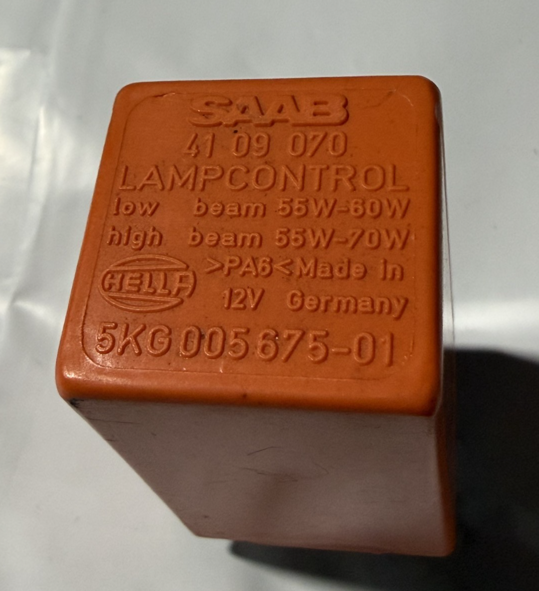 1994-1997 Saab 900 Headlight Lamp Control Relay 41 09 070, 5KG 005 675-01