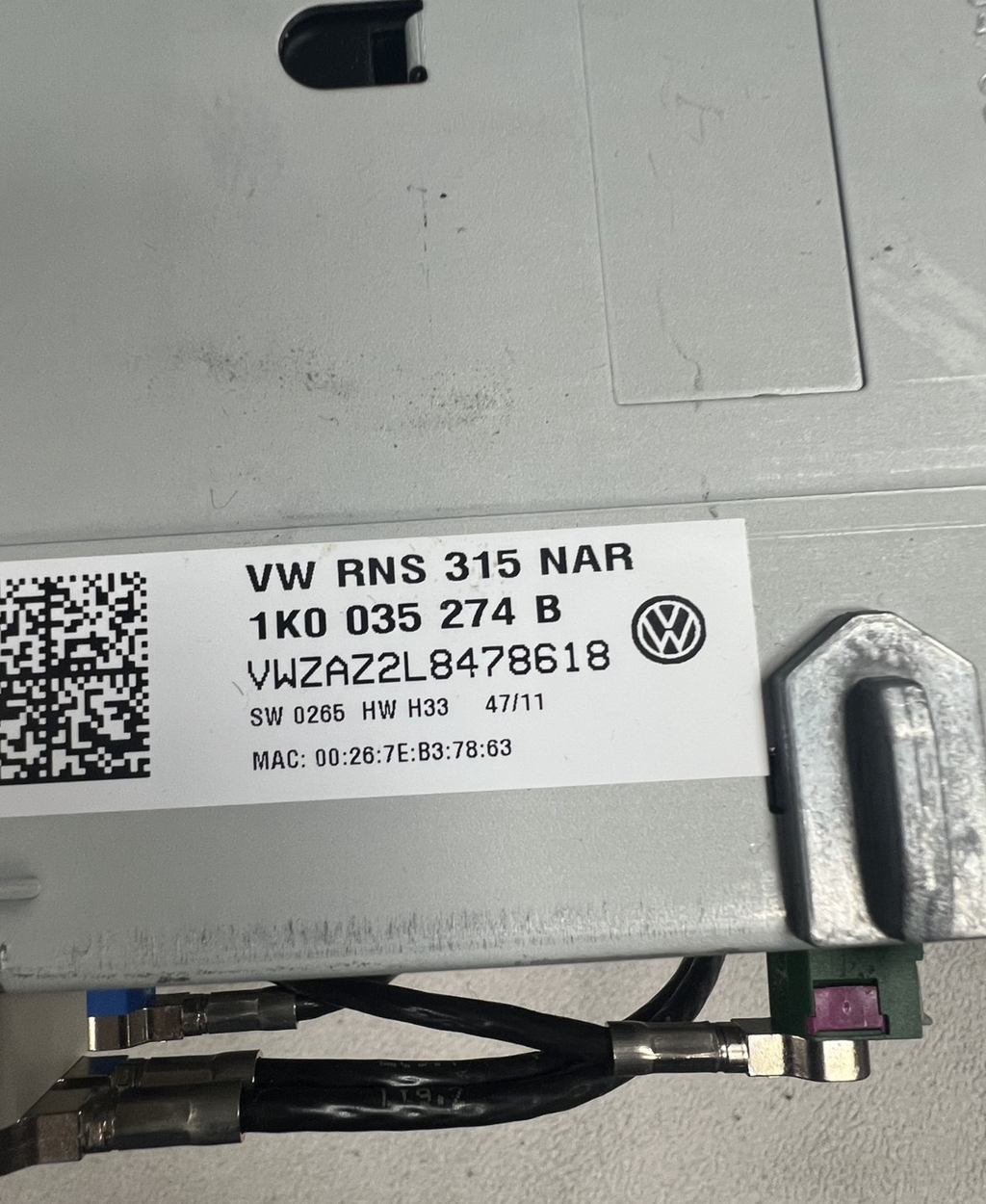 Navigation CD Satellite Screen Radio 1K0 035 274 B fits 09-17 Volkswagen Tiguan