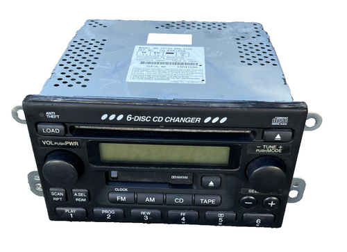 Radio Stereo 6 Disc Changer AM FM CD Player 39100 S9A A200 fits 99-06 Honda CRV