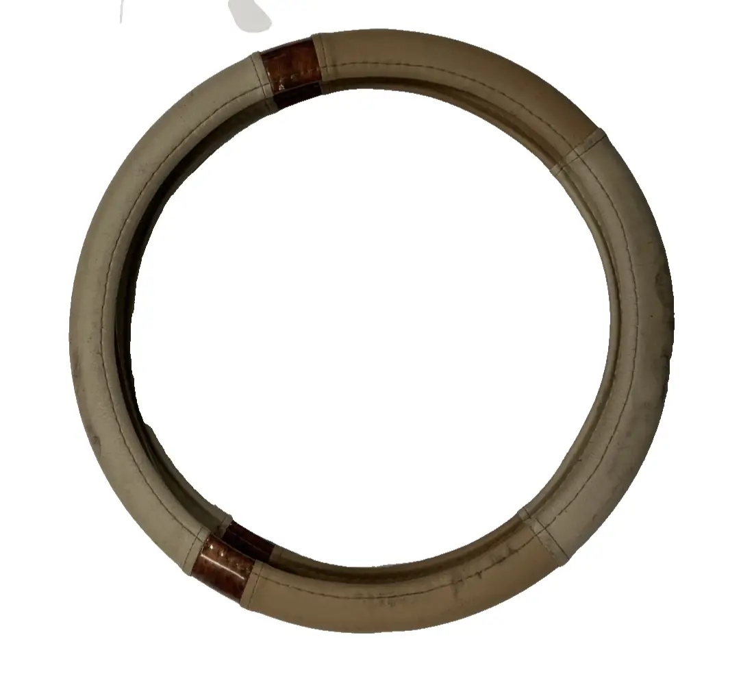 Steering Wheel Cover Tricolor Tan for Steering Wheel Protection Universal Fit by Unbranded