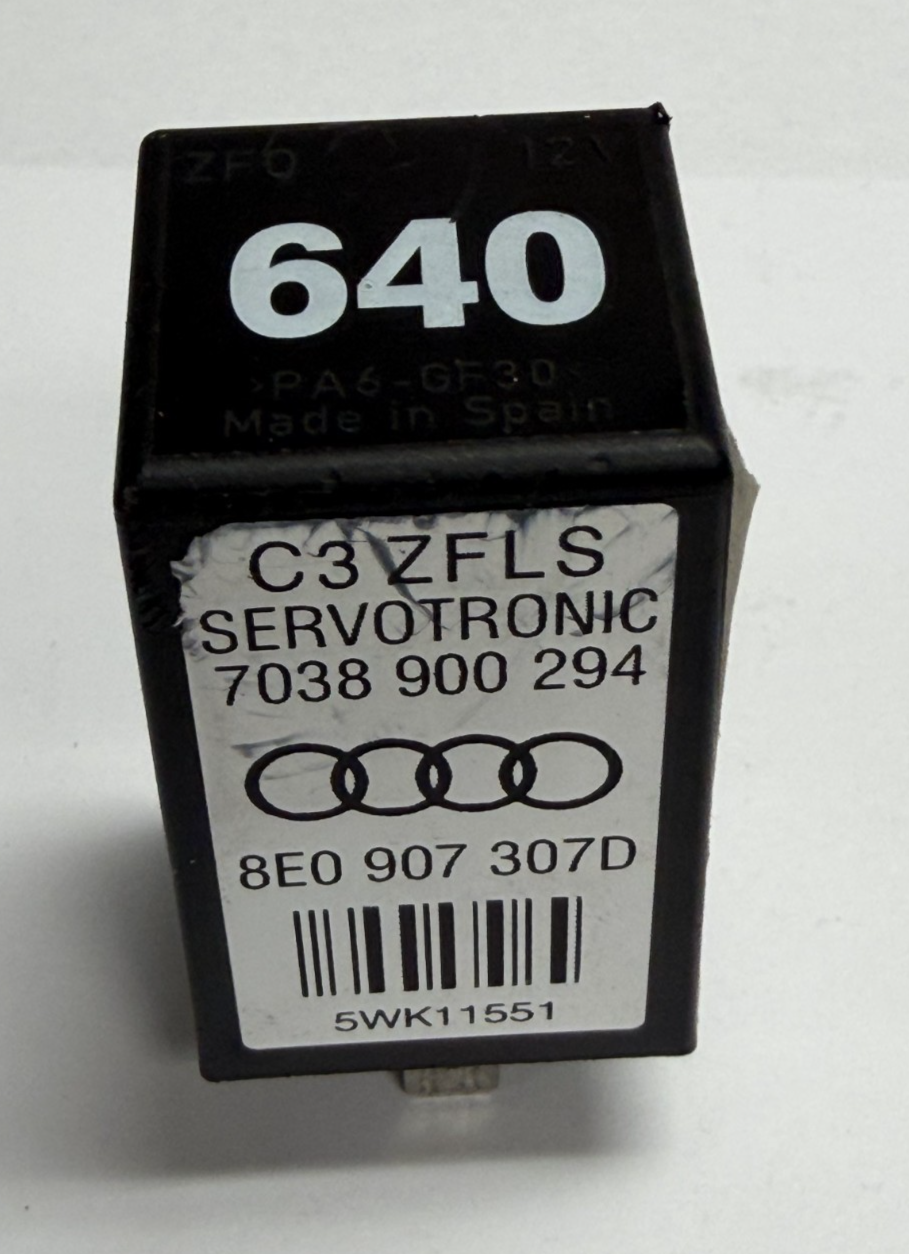 Servotronic Control Relay 8E0 907 307D, 7038 900 294 fits 2006 2007 2008 Audi A4