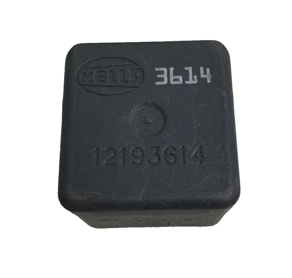 Hella 4-Pin Headlamp Headlight Relay 12193614, 3614 Black