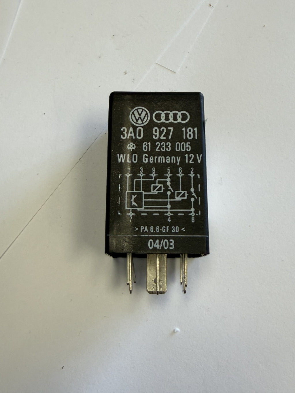 Accessory Power Relay 3A0 927 181 Black fits 1999-2005 Volkswagen Jetta