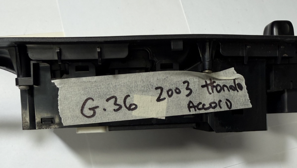 2003-2007 Honda Accord Master Power Window Mirror Switch 35750 SDA A02