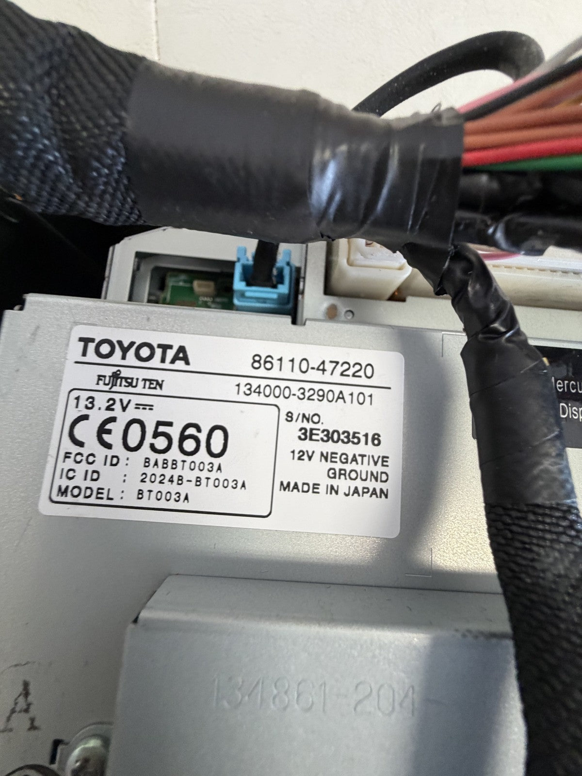2006-2009 Toyota Prius Navigation Information Center Display Screen 86110 47220