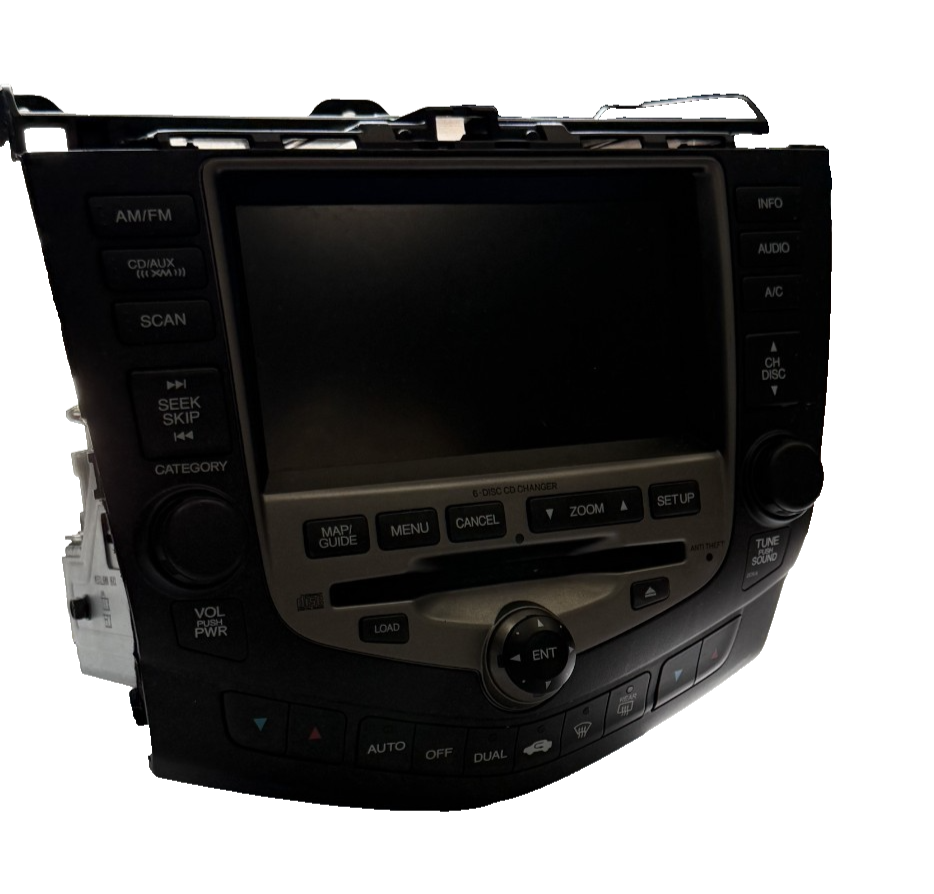 2003-2007 Honda Accord Radio AM FM Stereo AUX CD Player Head Navigation