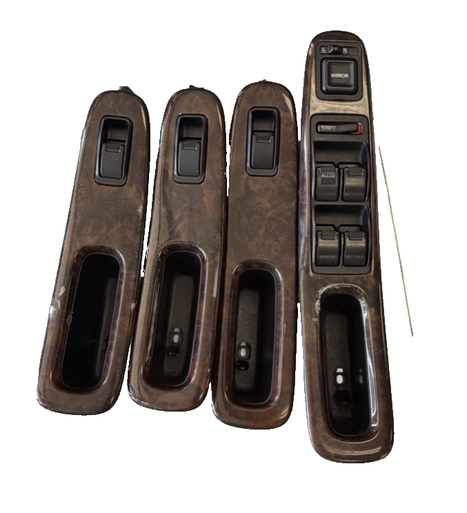 98-02 Honda Accord Power Window Switch Door Bezel Trim Set 35750 S87 A030M1 by Honda