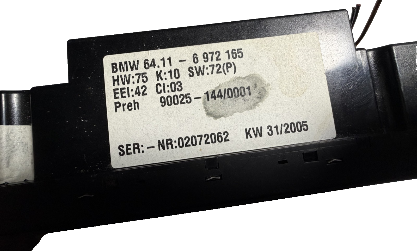 2004 2005 2006 BMW X5 3.0L AC Heater Climate Temperature Control 6 972 165