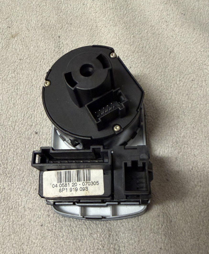 2008-2010 Audi TT Headlight Fog Light Interior Dimmer Switch 8P1 919 093