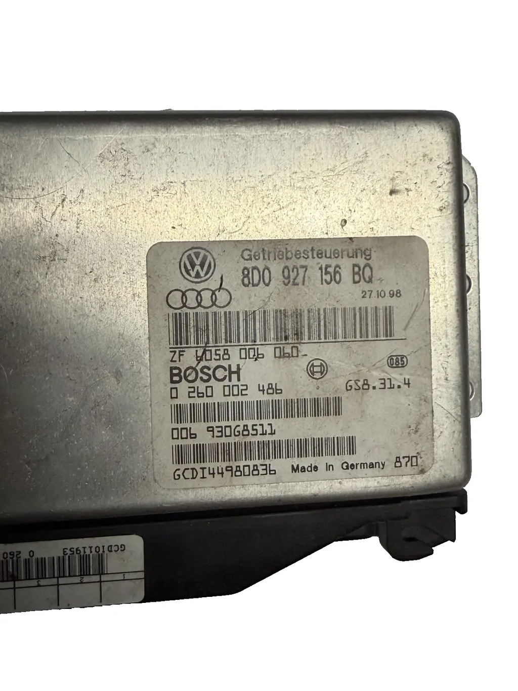 97-02 Audi A4 VW Passat B5 TCM TCU Transmission Computer Module 8D0 927 156 BQ by Volkswagen