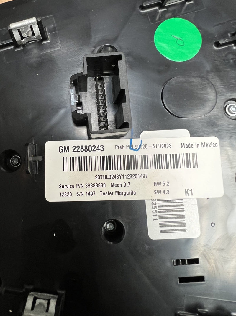 2012-2015 Chevrolet Equinox Heater Climate Radio CD Control Bezel 22880243