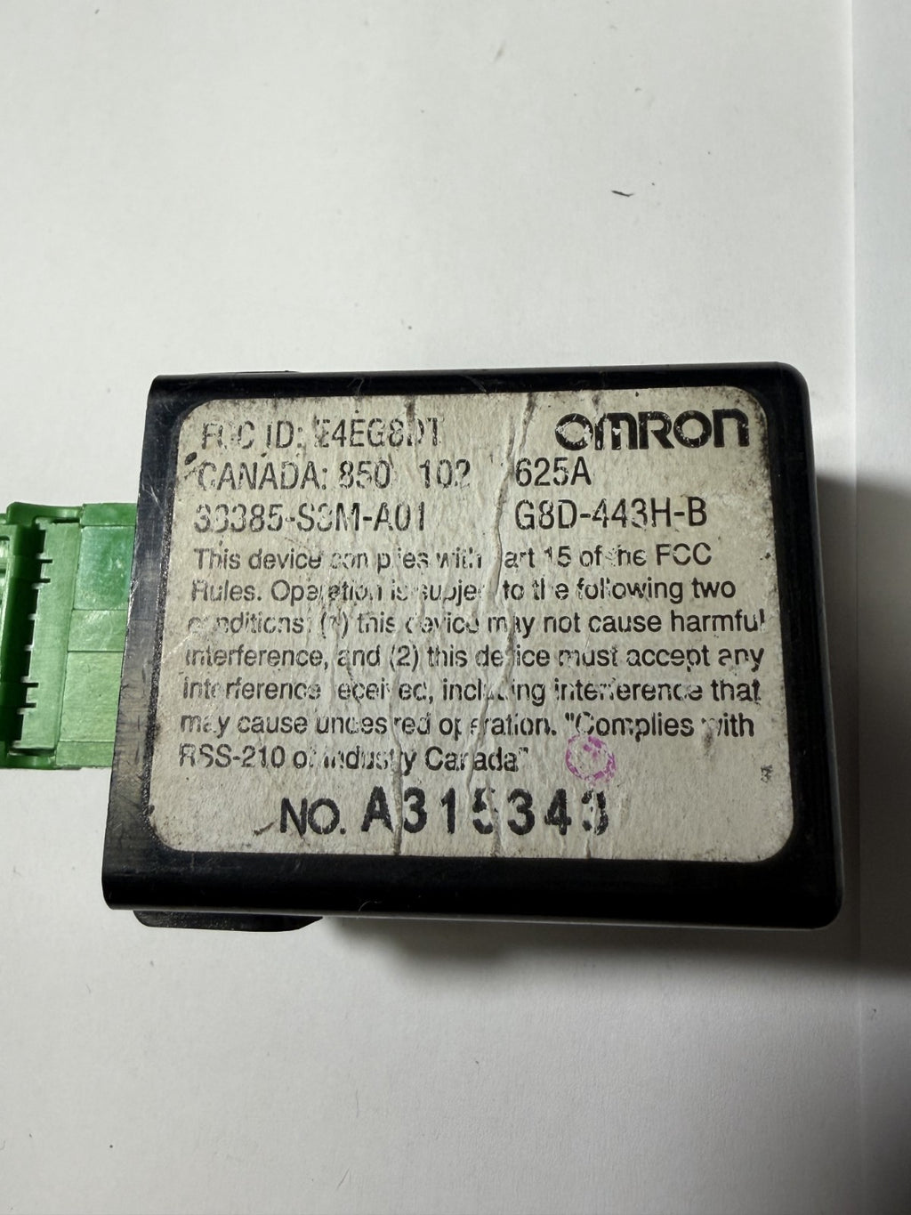 2004 Acura MDX Keyless Entry Anti Theft Module 38385 53M A01, G8D 443H B