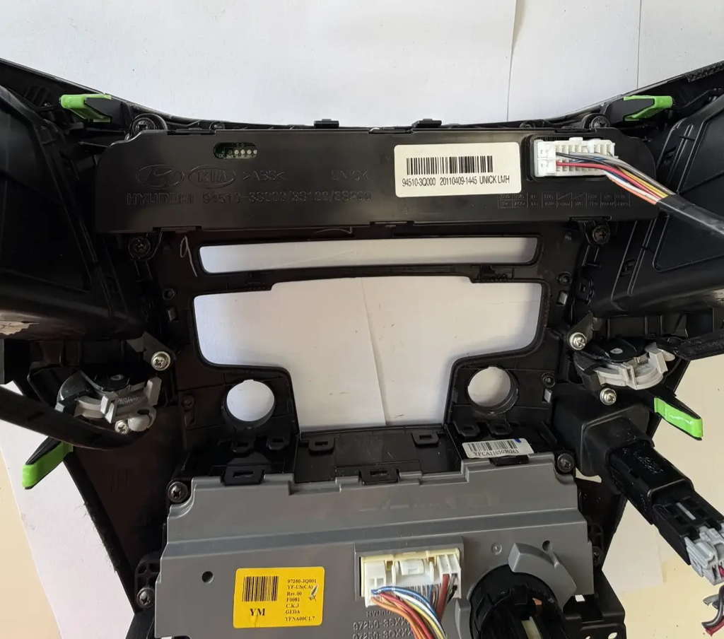 Fits 2011-2014 Hyundai Sonata AC Heater Temperature Climate Control Radio Bezel by Hyundai