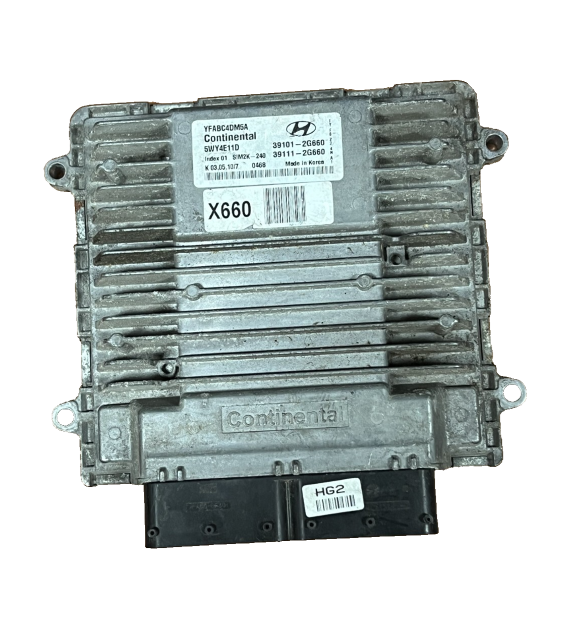 2011 Hyundai Sonata Computer Brain Engine Control Module 39101-2G660 39111-2G660