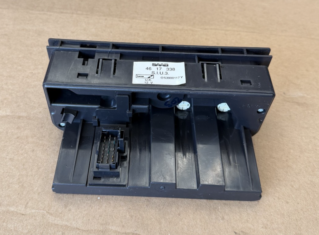 1994-1998 Saab 900 Clock Information Display Screen Panel 46 17 338 Black