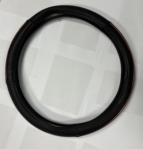 Steering Wheel Cover Black with Red at the Side for Steering Wheel Protection
