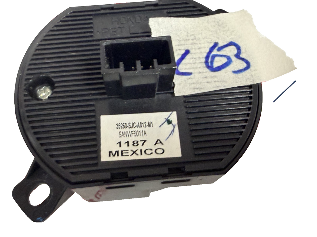 2006-2008 Honda Ridgeline Headlight Control Switch 35260 SJC A012 M1, SANWF5011A
