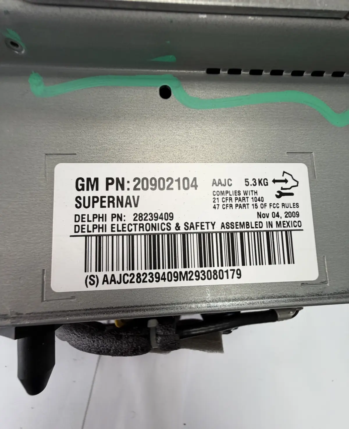 2007-2010 Cadillac Escalade Navigation Radio CD Player Display Screen 20902104 by General Motors