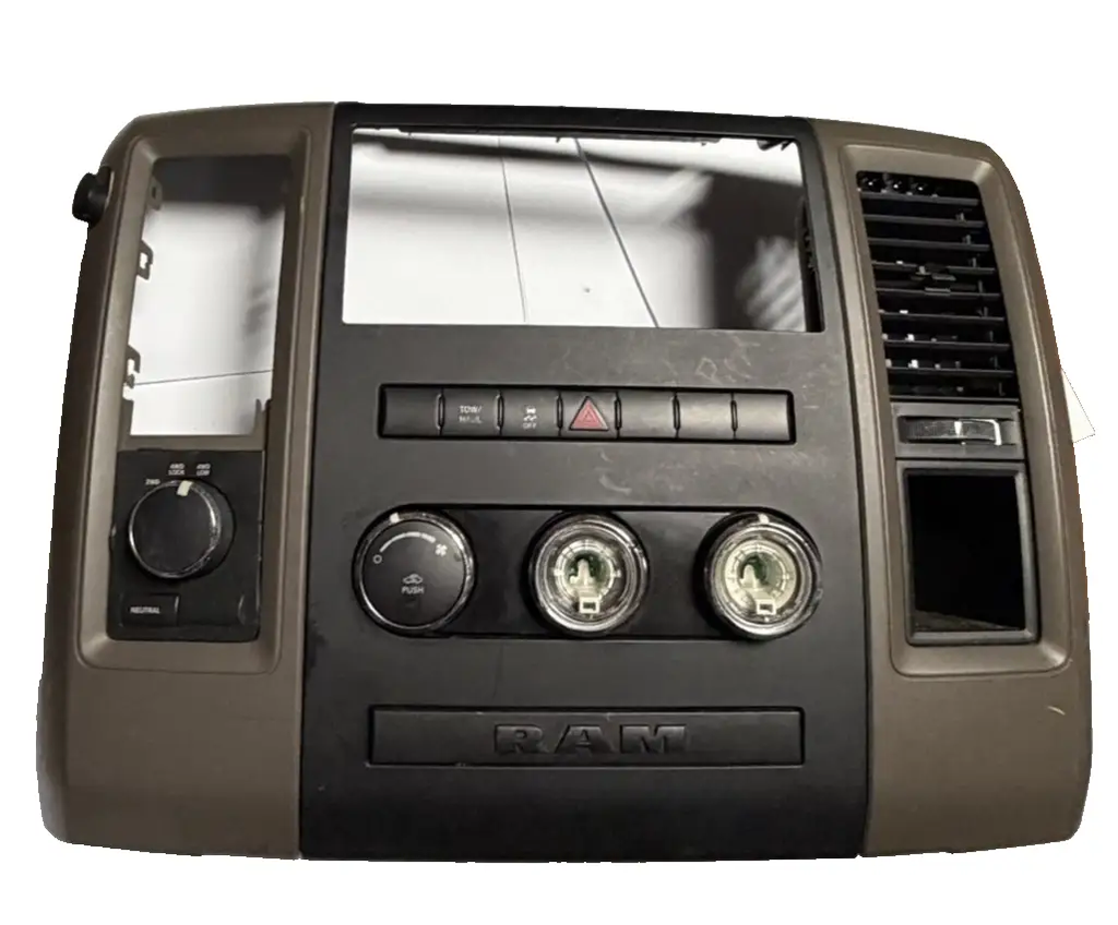 2009-2012 Dodge Ram 1500 Dash Climate Temp Panel Bezel Radio Trim 55111292AD by Ram