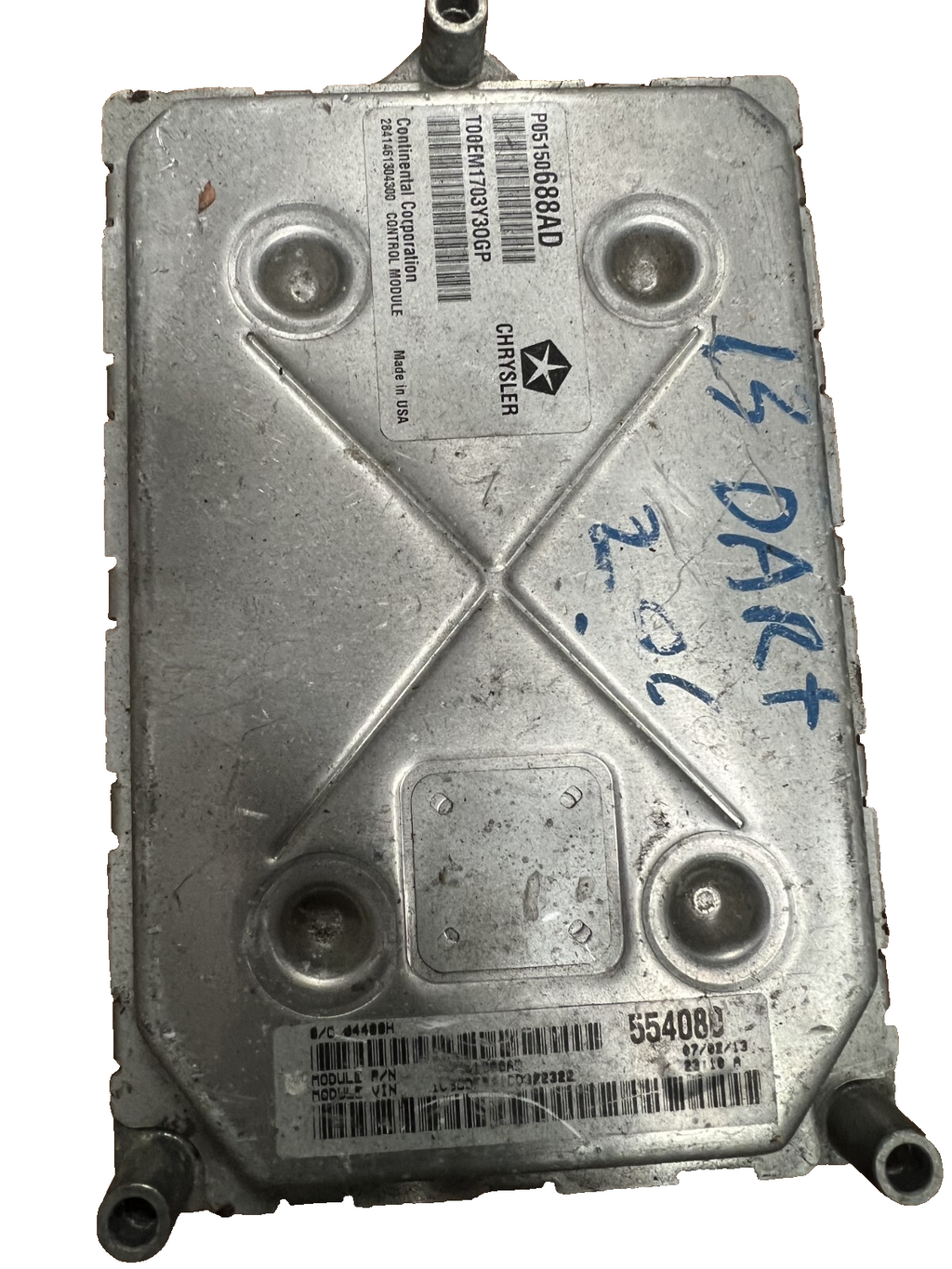 13 2013 Dodge Dart Engine Computer Control Module ECM OEM 05150688AD