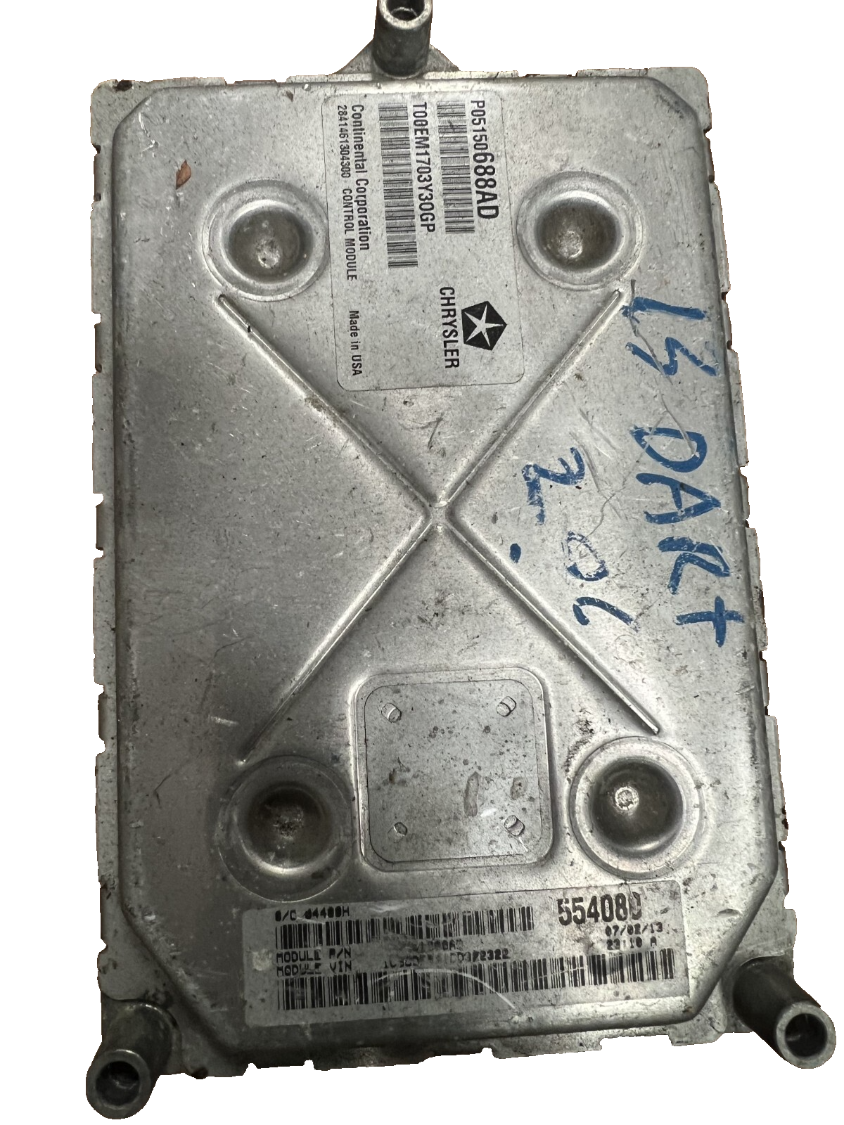 13 2013 Dodge Dart Engine Computer Control Module ECM OEM 05150688AD