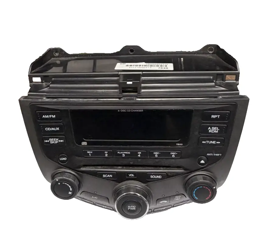 2003-2007 Honda Accord 6 Disc CD Player Radio Climate Control 39175 SDN A120 M2 by Panasonic