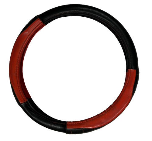 Universal Steering Wheel Cover Black Red for Steering Wheel Protection, Grip
