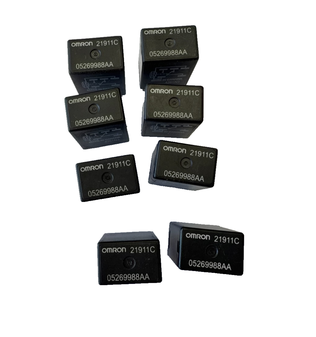 Qty 8 01 02 03 04 05 06 Dodge Caravan 5-Pin Relay 12VDC 10A 05269988AA by Omron