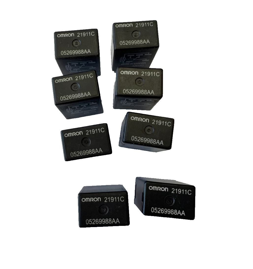 Qty 8 01 02 03 04 05 06 Dodge Caravan 5-Pin Relay 12VDC 10A 05269988AA by Omron