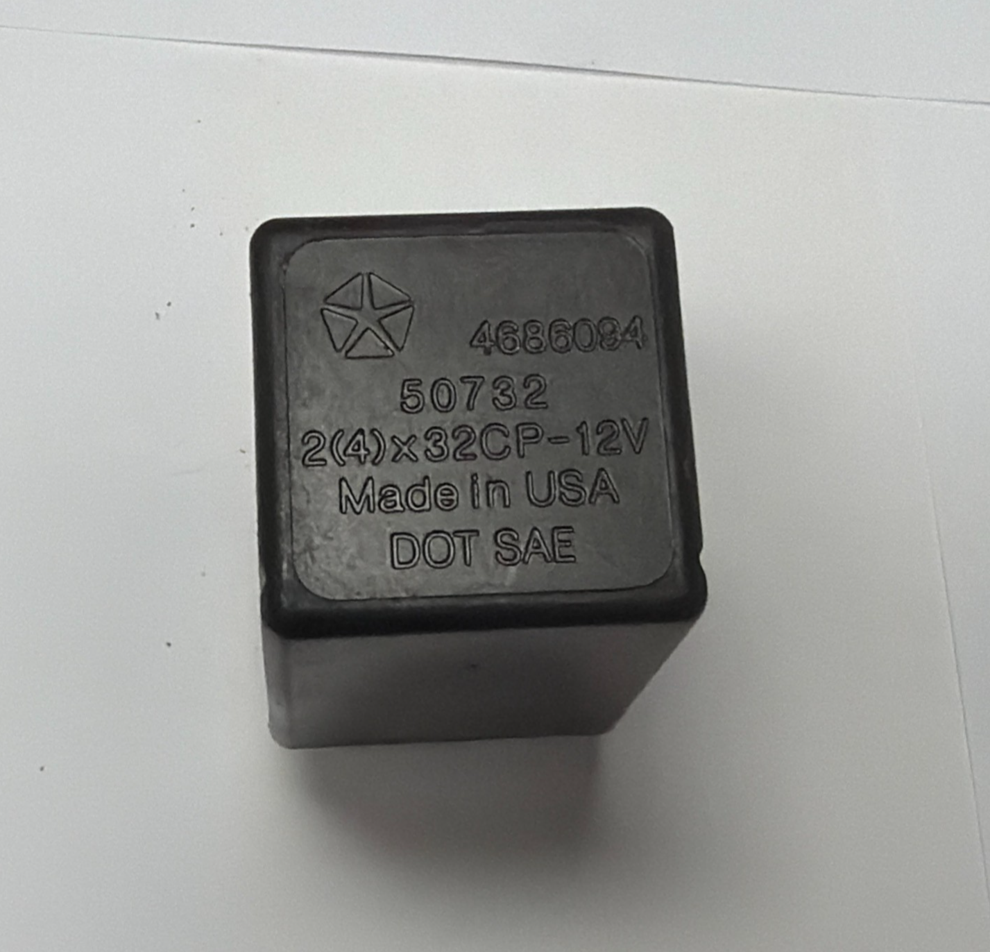 Turn Signal Relay 4686094, 50732 Black fits 1997 1998 1999 2000 Dodge Caravan