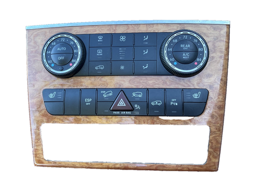 2007-2012 Mercedes X164 GL450 AC Heater Climate Control Switch Trim Panel OEM