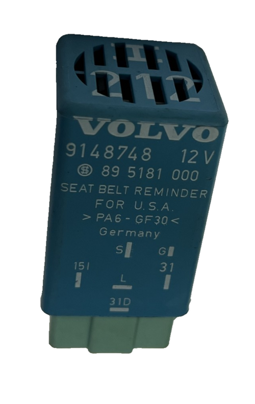 Volvo Warning Seat Belt Relay 12V 9148748 fits Volvo V70 C70 S70 V40 S40
