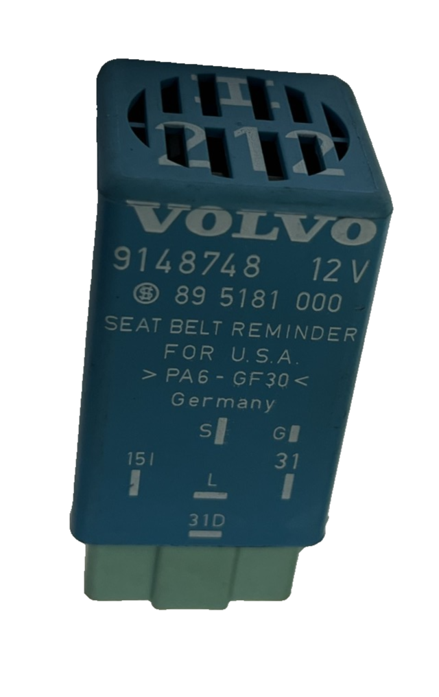 Volvo Warning Seat Belt Relay 12V 9148748 fits Volvo V70 C70 S70 V40 S40