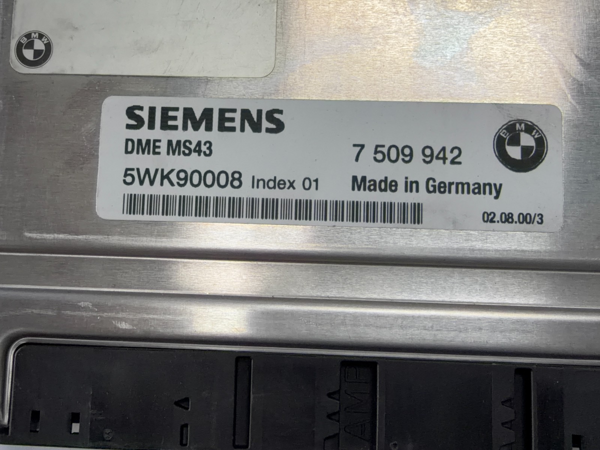 01 2001 BMW 330i 3.0L Engine Computer Control Module ECU 7 509 942, 5WK90008 by BMW