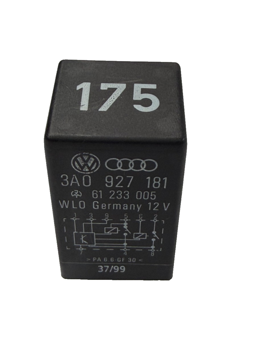 1999-2005 Volkswagen Jetta Accessory Power Relay 3A0 927 181, 61 233 005 Black