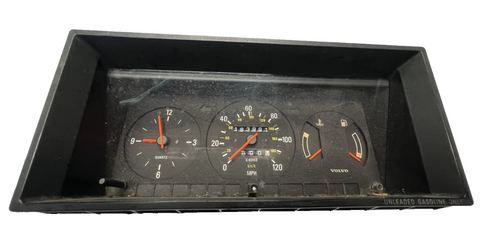 92 1992 Volvo 240 Speedometer Display Instrument Cluster Gauge Black