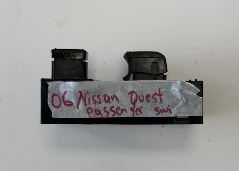 04 05 06 07 08 09 Nissan Quest Window Switch Right RH Passenger Side Black