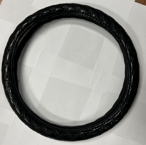 Steering Wheel Cover Diamond Pattern Black for Grip, Protection