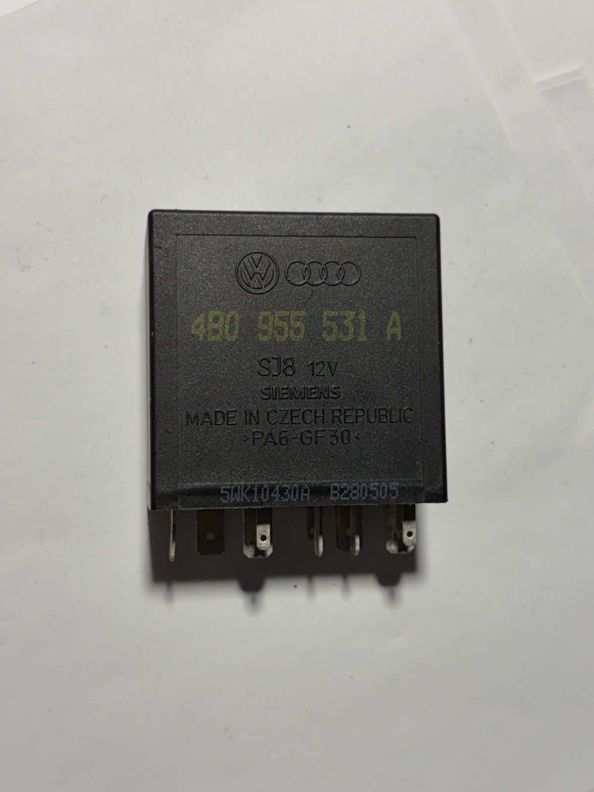 1997 1998 1999 2000 2001 2002 2003 Volkswagen MK4 Golf Relay 12V #377 4B0955531A